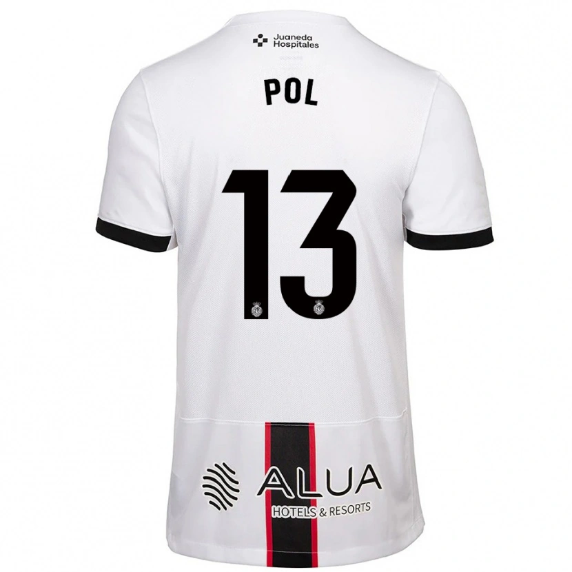 Danxen Donna Maglia Joan Pol #13 Bianco Nero Kit Gara Away 2025/26 Maglietta