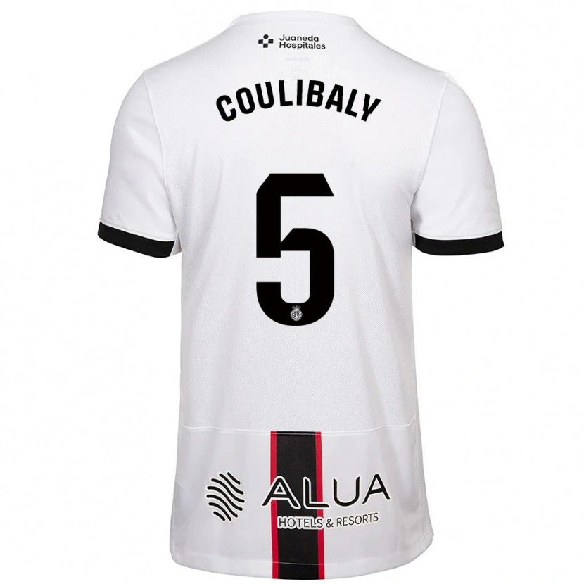 Danxen Donna Maglia Habib Anas Coulibaly #5 Bianco Nero Kit Gara Away 2025/26 Maglietta