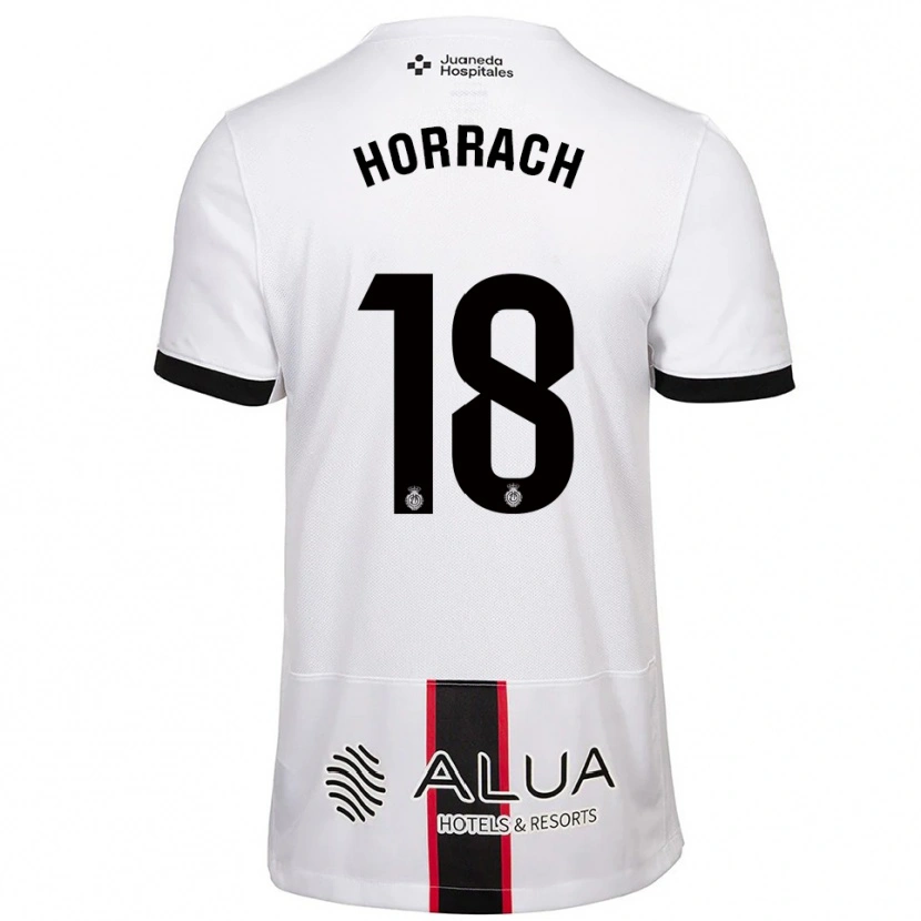 Danxen Donna Maglia Barto Horrach #18 Bianco Nero Kit Gara Away 2025/26 Maglietta