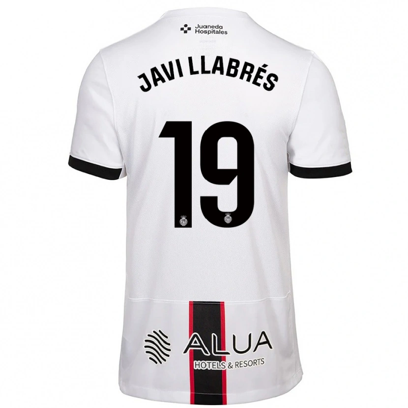 Danxen Donna Maglia Javi Llabrés #19 Bianco Nero Kit Gara Away 2025/26 Maglietta