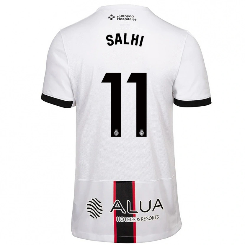 Danxen Donna Maglia Iliesse Salhi #11 Bianco Nero Kit Gara Away 2025/26 Maglietta
