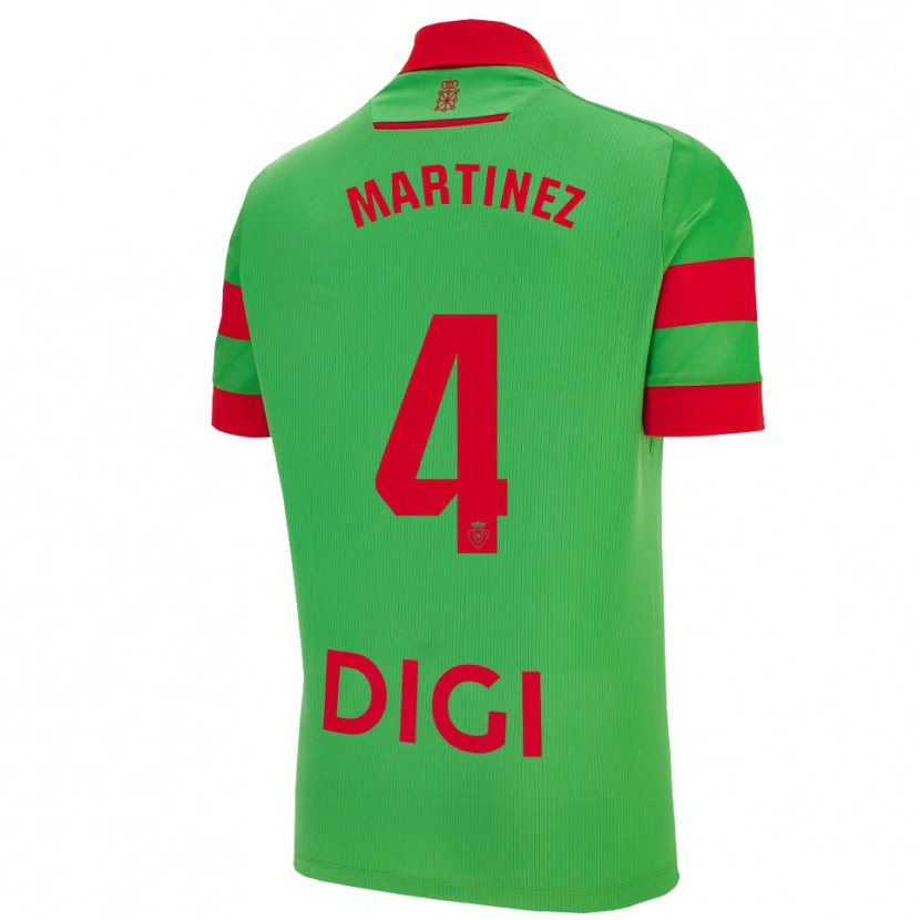 Danxen Donna Maglia Vera Martínez Viota #4 Verde Rosso Kit Gara Away 2025/26 Maglietta