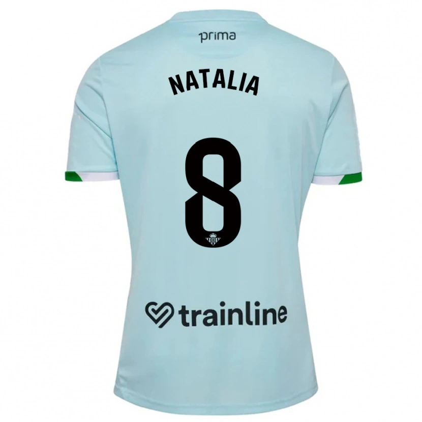 Danxen Donna Maglia Natalia Montilla Martinez #8 Azzurro Verde Kit Gara Away 2025/26 Maglietta