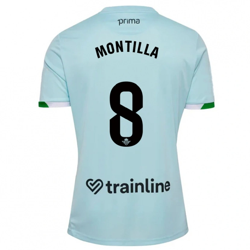 Danxen Donna Maglia Natalia Montilla #8 Azzurro Verde Kit Gara Away 2025/26 Maglietta