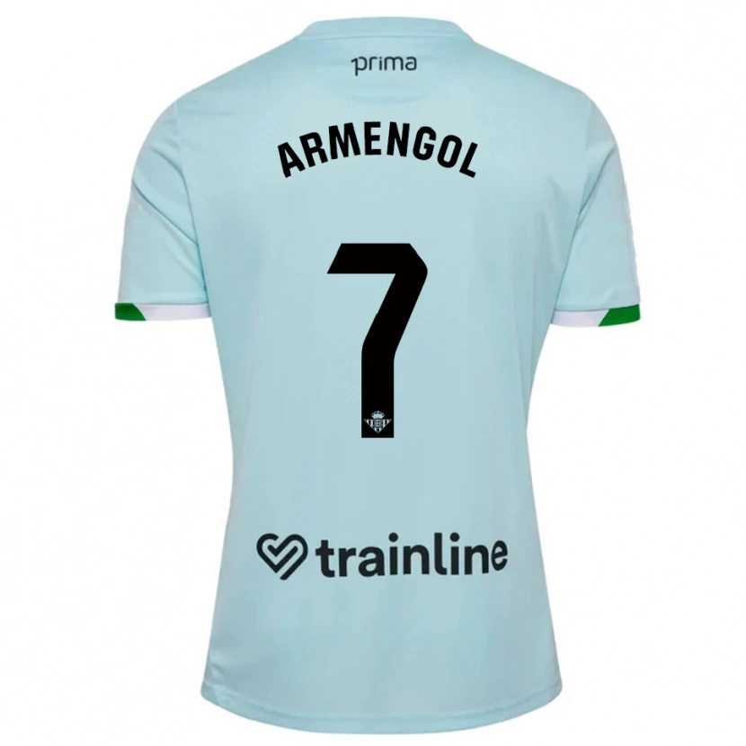 Danxen Donna Maglia Carla Armengol #7 Azzurro Verde Kit Gara Away 2025/26 Maglietta