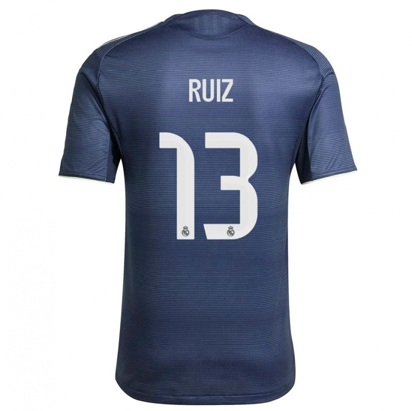 Danxen Donna Maglia Guillermo Ruiz #13 Blu Scuro Argento Kit Gara Away 2025/26 Maglietta