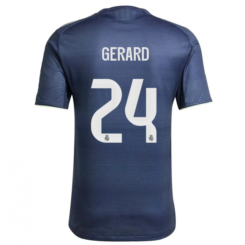 Danxen Donna Maglia Meline Gerard #24 Blu Scuro Argento Kit Gara Away 2025/26 Maglietta