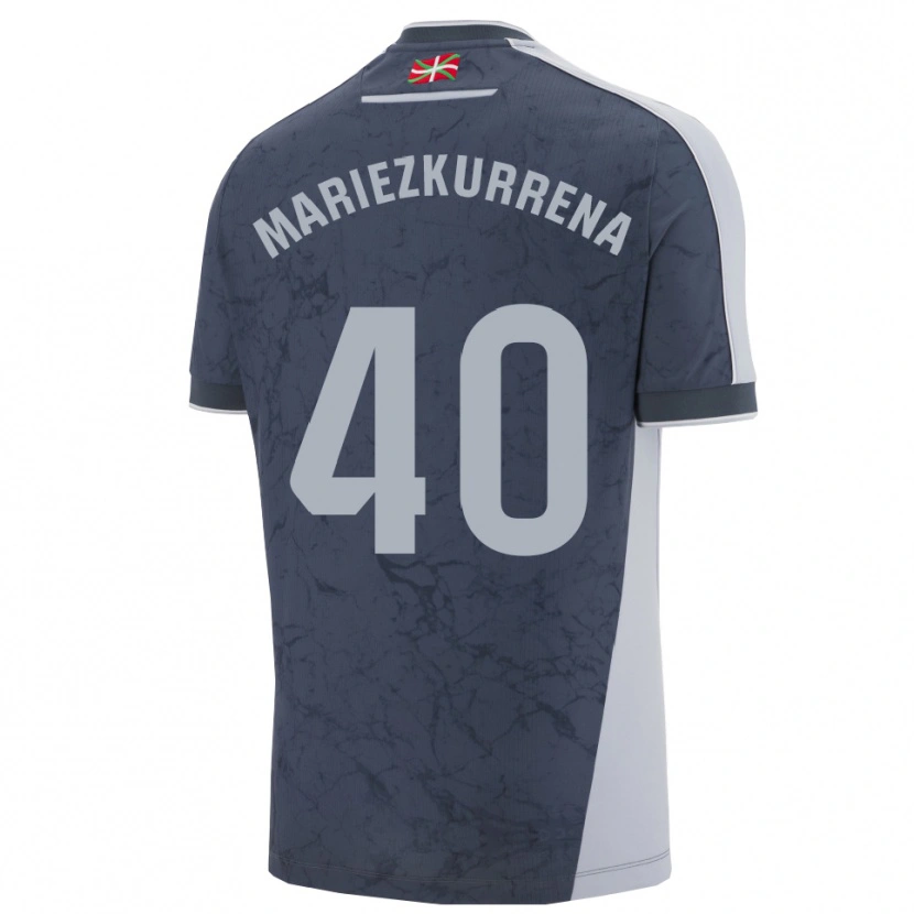 Danxen Donna Maglia Arkaitz Mariezkurrena #40 Blu Scuro Bianco Kit Gara Away 2025/26 Maglietta