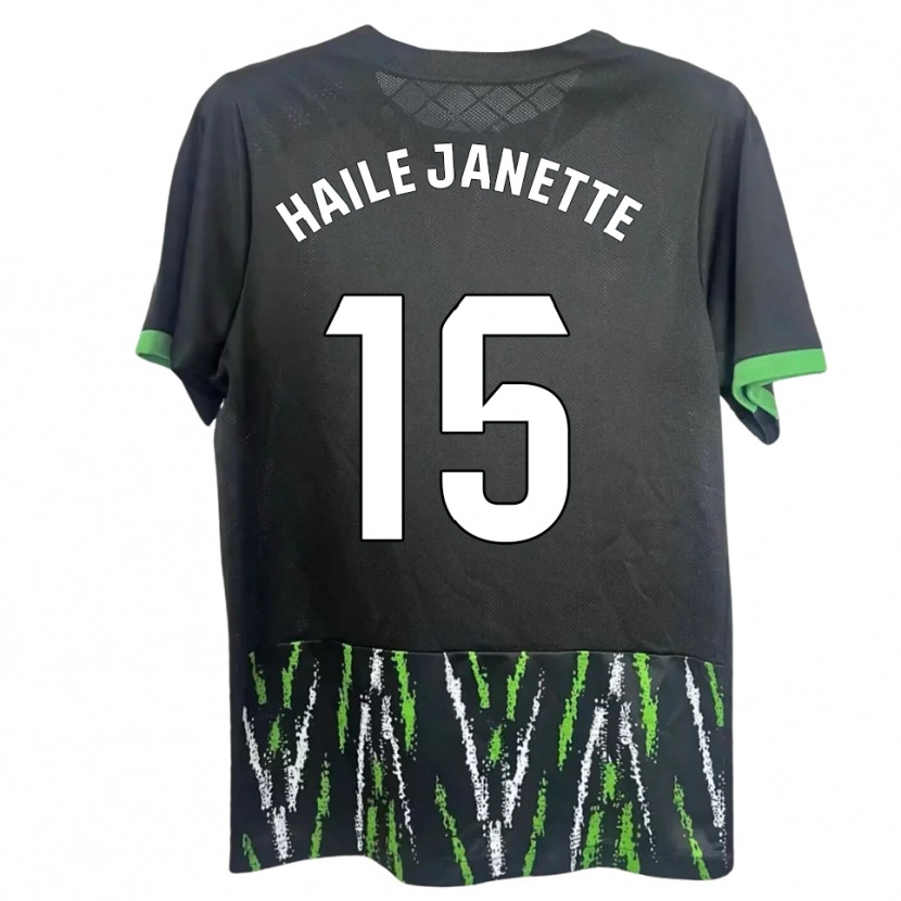 Danxen Donna Maglia Haile Janette Pereira Richards #15 Nero Verde Kit Gara Away 2025/26 Maglietta