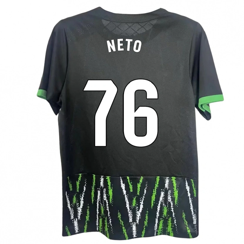 Danxen Donna Maglia Martim Neto #76 Nero Verde Kit Gara Away 2025/26 Maglietta
