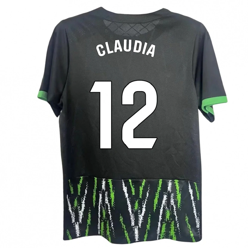 Danxen Donna Maglia Claudia Rabasco Campello #12 Nero Verde Kit Gara Away 2025/26 Maglietta