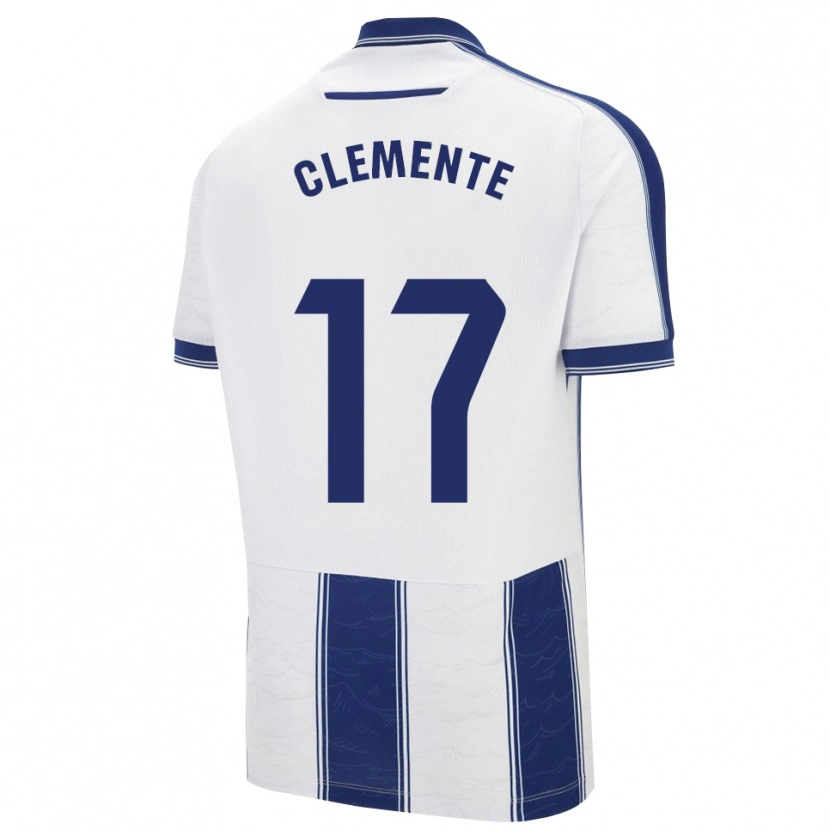 Danxen Donna Maglia Óscar Clemente #17 Blu Scuro Bianco Kit Gara Away 2025/26 Maglietta