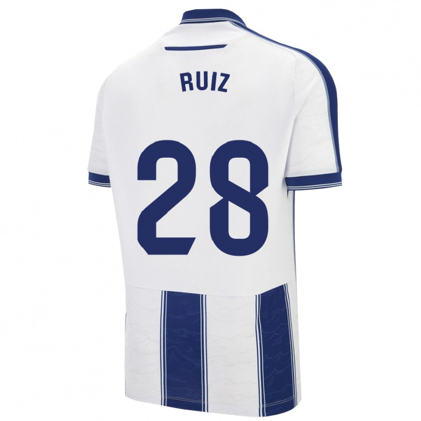 Danxen Donna Maglia Joan Ruiz #28 Blu Scuro Bianco Kit Gara Away 2025/26 Maglietta