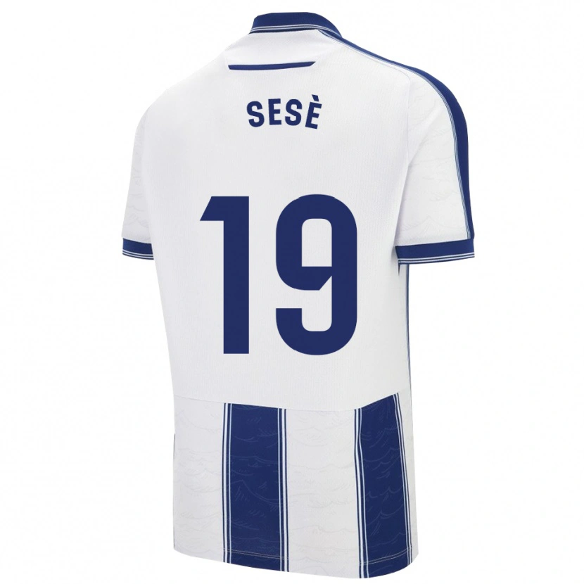 Danxen Donna Maglia Mario Sesè #19 Blu Scuro Bianco Kit Gara Away 2025/26 Maglietta