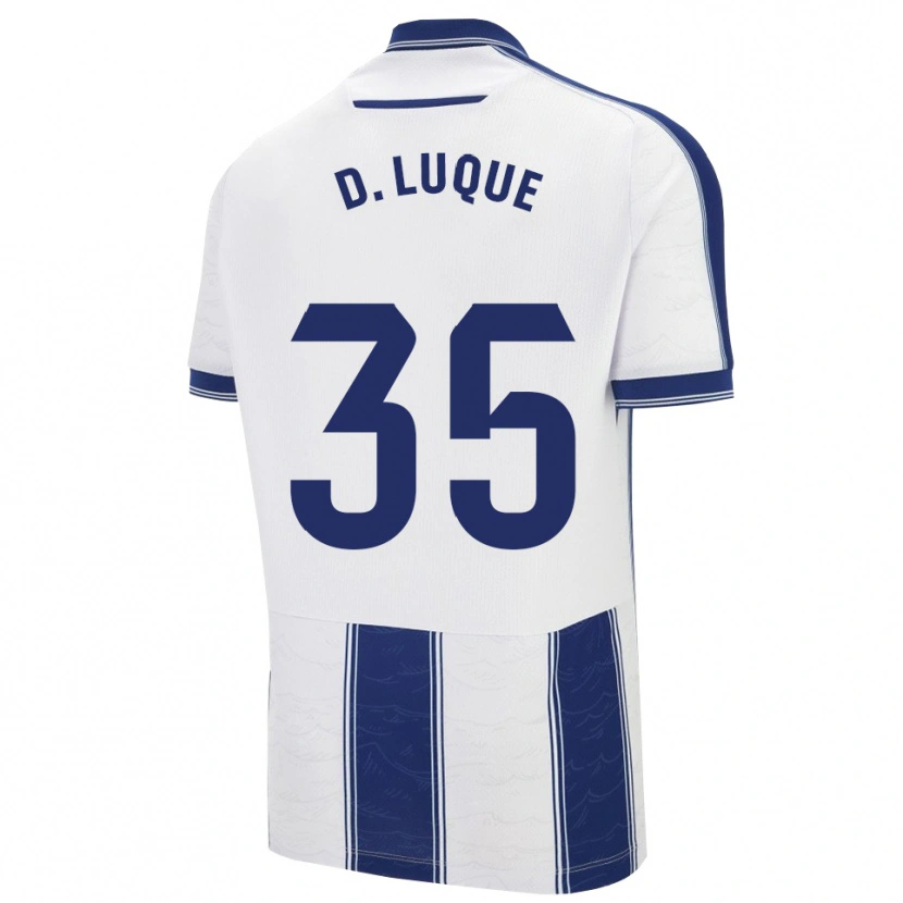 Danxen Donna Maglia Daniela Luque Fernández #35 Blu Scuro Bianco Kit Gara Away 2025/26 Maglietta