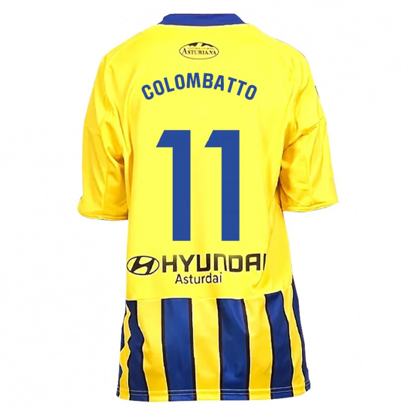 Danxen Donna Maglia Santiago Colombatto #11 Giallo Blu Kit Gara Away 2025/26 Maglietta