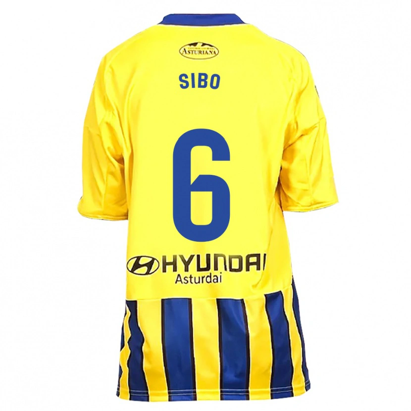 Danxen Donna Maglia Kwasi Sibo #6 Giallo Blu Kit Gara Away 2025/26 Maglietta