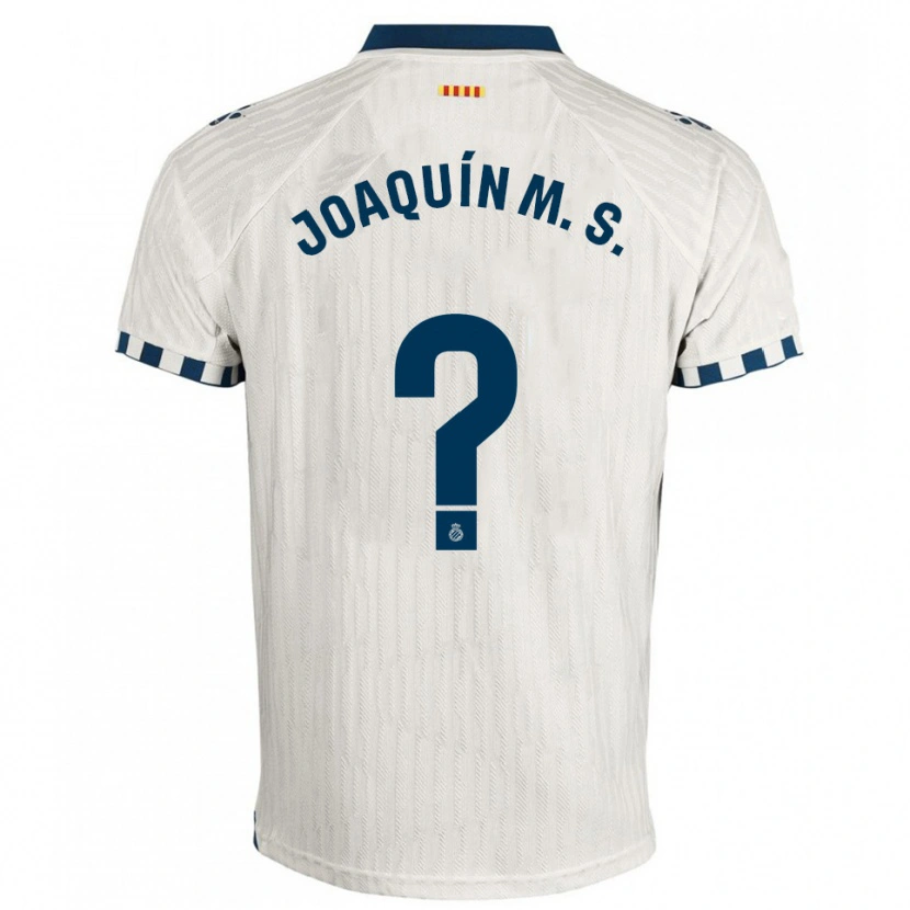 Danxen Donna Maglia Joaquín Manuel Sánchez #0 Bianco Blu Kit Gara Away 2025/26 Maglietta