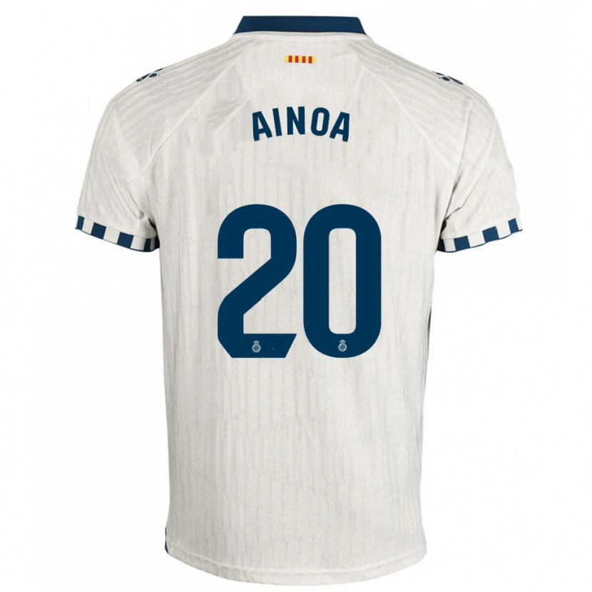 Danxen Donna Maglia Ainoa Campo Franco #20 Bianco Blu Kit Gara Away 2025/26 Maglietta