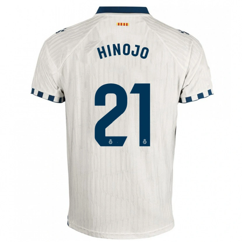 Danxen Donna Maglia Roger Hinojo #21 Bianco Blu Kit Gara Away 2025/26 Maglietta