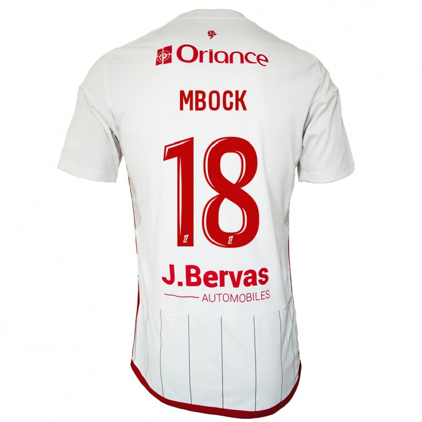 Danxen Donna Maglia Hianga'a Mbock #18 Bianco Rosso Kit Gara Away 2025/26 Maglietta