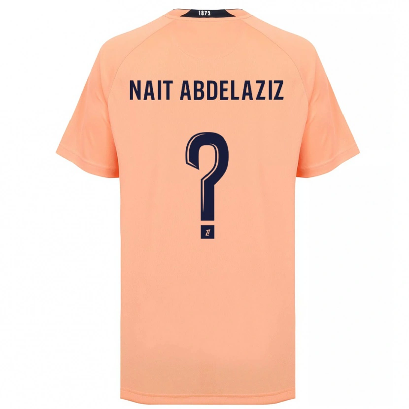 Danxen Donna Maglia Elias Naït Abdelaziz #0 Arancione Blu Navy Kit Gara Away 2025/26 Maglietta