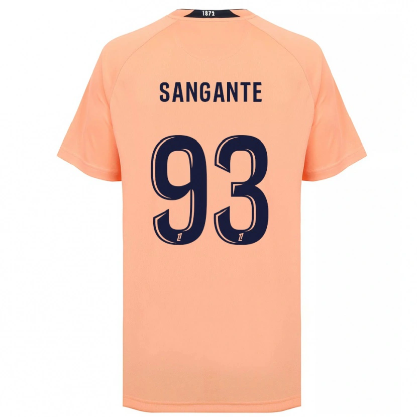 Danxen Donna Maglia Arouna Sangante #93 Arancione Blu Navy Kit Gara Away 2025/26 Maglietta