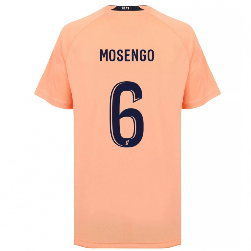 Danxen Donna Maglia Daren Mosengo #6 Arancione Blu Navy Kit Gara Away 2025/26 Maglietta