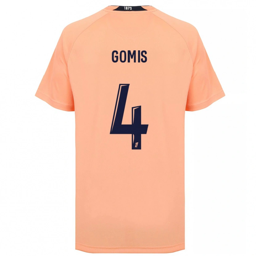 Danxen Donna Maglia Georges Gomis #4 Arancione Blu Navy Kit Gara Away 2025/26 Maglietta