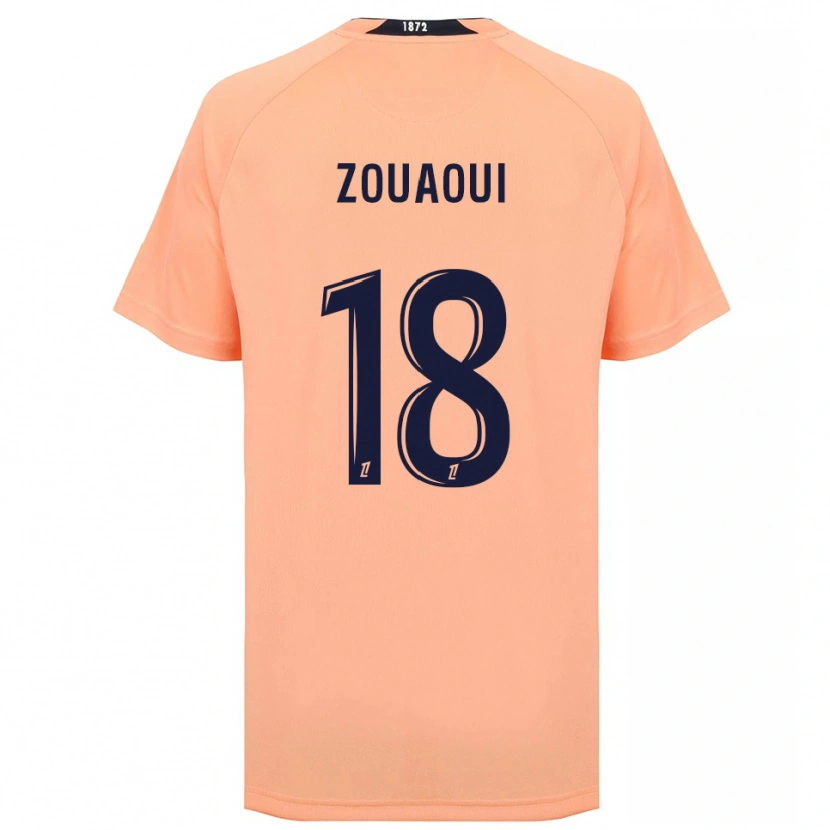 Danxen Donna Maglia Yanis Zouaoui #18 Arancione Blu Navy Kit Gara Away 2025/26 Maglietta