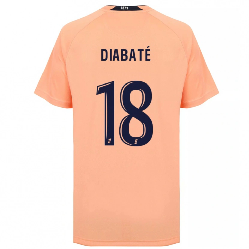 Danxen Donna Maglia Adams Diabaté #18 Arancione Blu Navy Kit Gara Away 2025/26 Maglietta