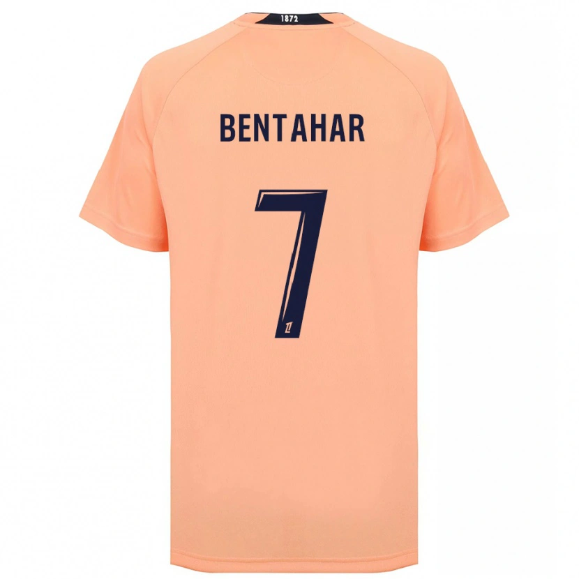 Danxen Donna Maglia Ahmed Bentahar #7 Arancione Blu Navy Kit Gara Away 2025/26 Maglietta