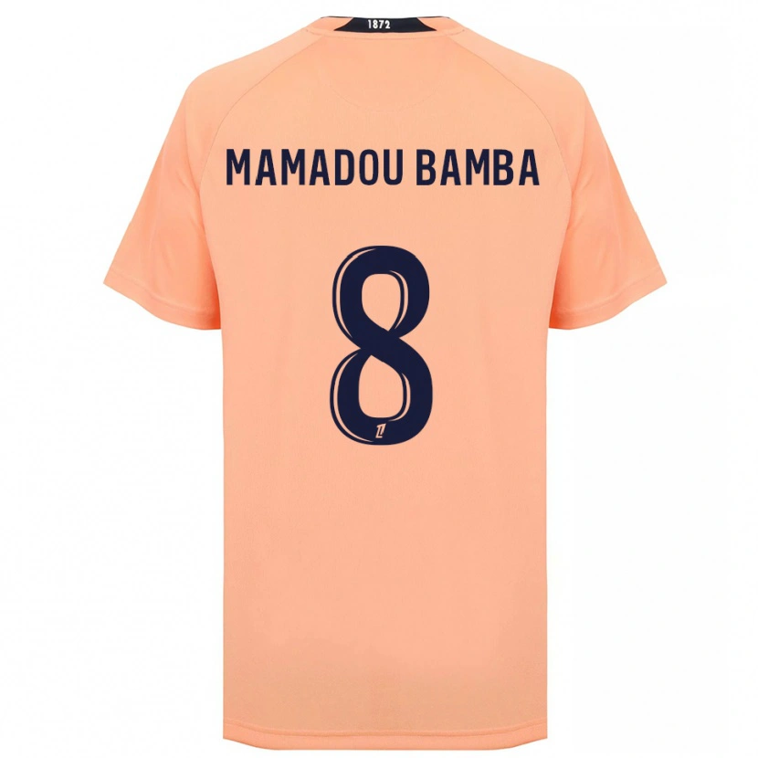 Danxen Donna Maglia Ben Mamadou Bamba #8 Arancione Blu Navy Kit Gara Away 2025/26 Maglietta