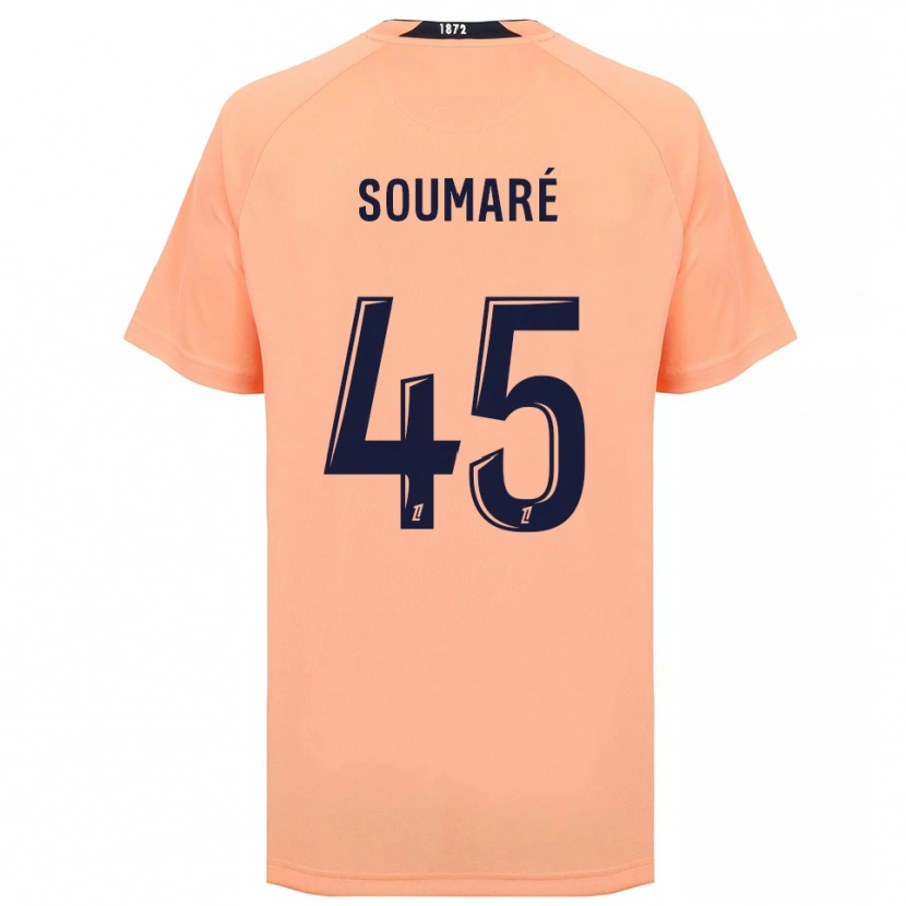 Danxen Donna Maglia Issa Soumaré #45 Arancione Blu Navy Kit Gara Away 2025/26 Maglietta