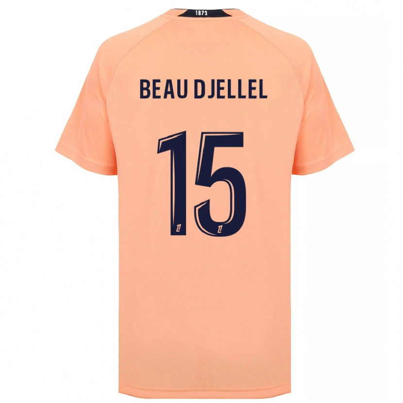 Danxen Donna Maglia Yanis Beau Djellel #15 Arancione Blu Navy Kit Gara Away 2025/26 Maglietta