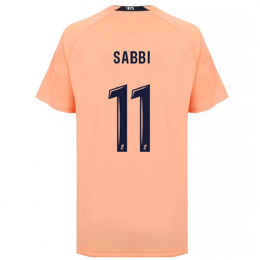 Danxen Donna Maglia Emmanuel Sabbi #11 Arancione Blu Navy Kit Gara Away 2025/26 Maglietta