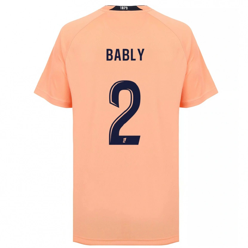 Danxen Donna Maglia Emmanuel Bably #2 Arancione Blu Navy Kit Gara Away 2025/26 Maglietta