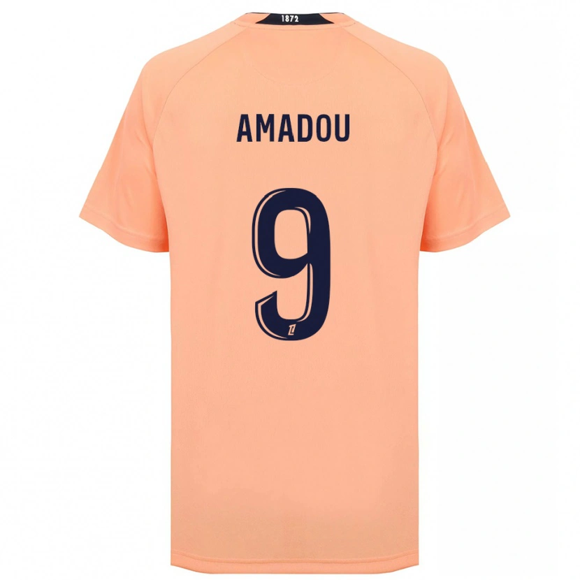Danxen Donna Maglia Mansour Amadou #9 Arancione Blu Navy Kit Gara Away 2025/26 Maglietta