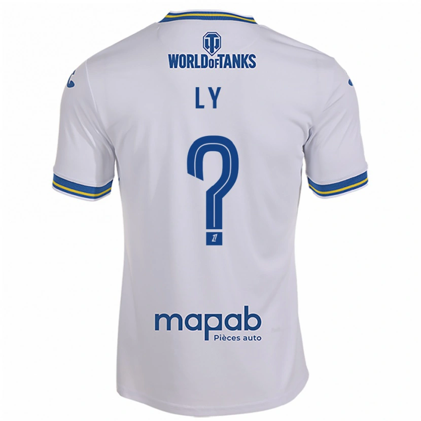Danxen Donna Maglia Mactar Ly #0 Bianco Azzurro Kit Gara Away 2025/26 Maglietta