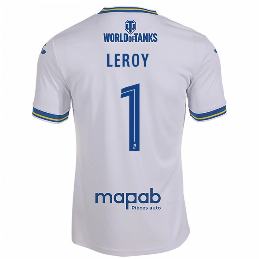 Danxen Donna Maglia Benjamin Leroy #1 Bianco Azzurro Kit Gara Away 2025/26 Maglietta