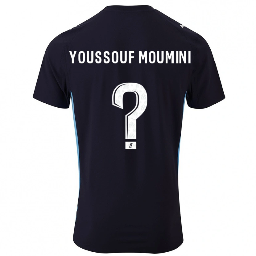 Danxen Donna Maglia Yakine Youssouf Moumini #0 Nero Azzurro Kit Gara Away 2025/26 Maglietta