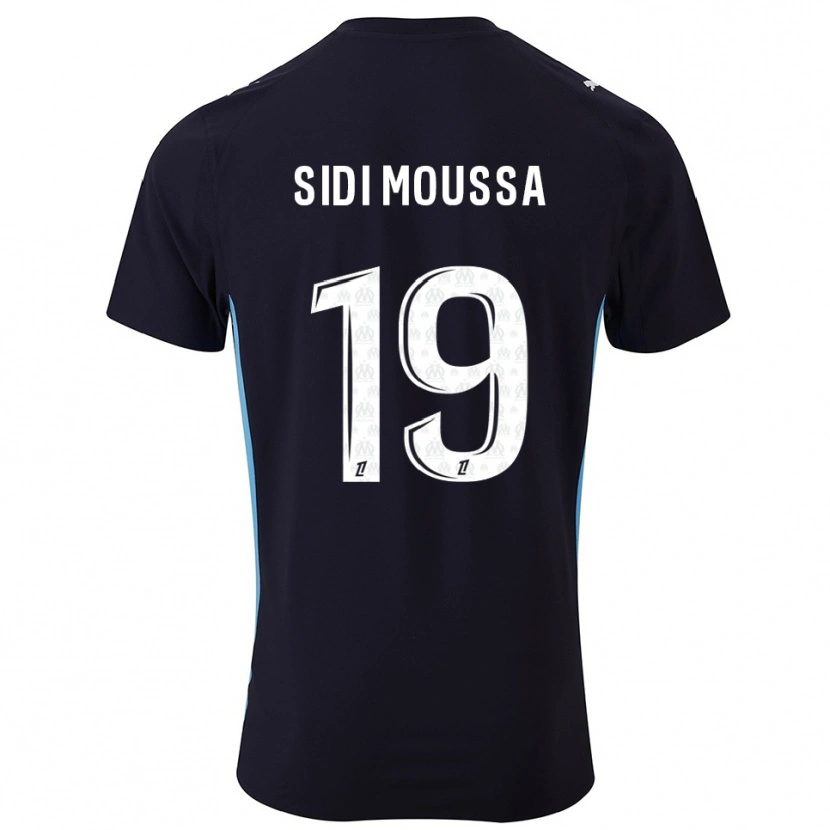 Danxen Donna Maglia Salima Sidi Moussa #19 Nero Azzurro Kit Gara Away 2025/26 Maglietta