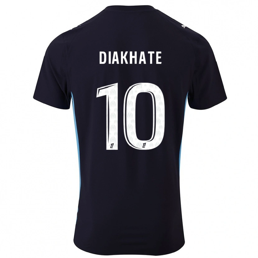 Danxen Donna Maglia Ndeye Awa Diakhaté #10 Nero Azzurro Kit Gara Away 2025/26 Maglietta