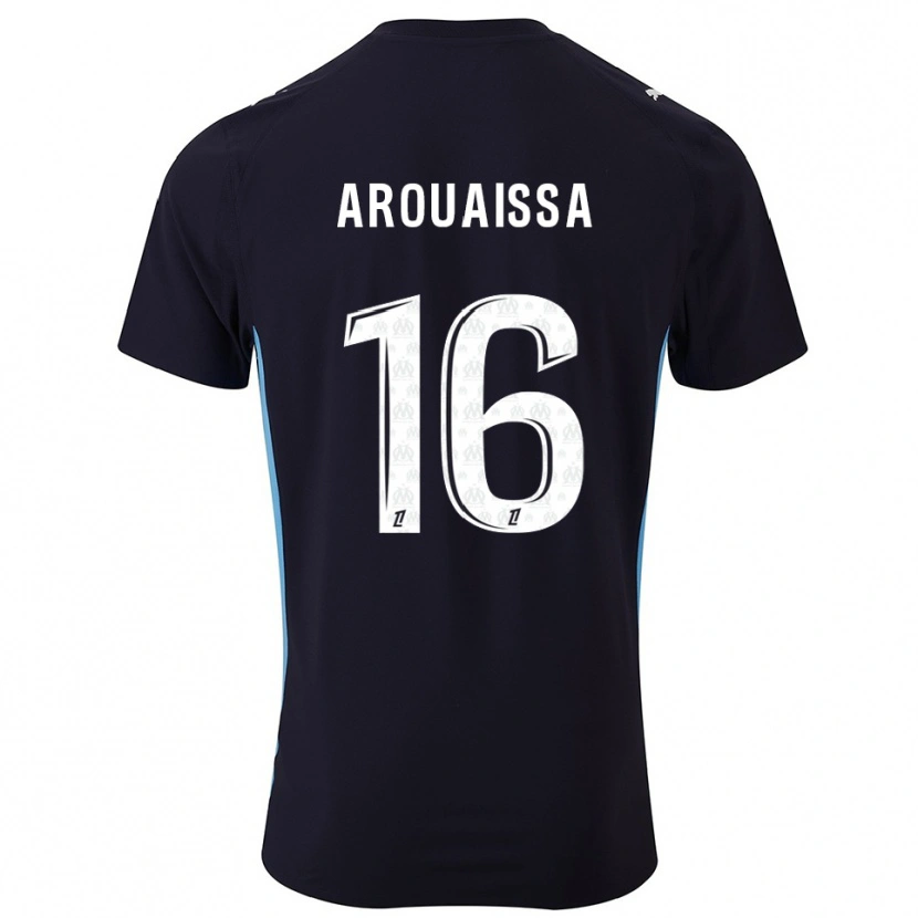 Danxen Donna Maglia Ines Arouaissa #16 Nero Azzurro Kit Gara Away 2025/26 Maglietta