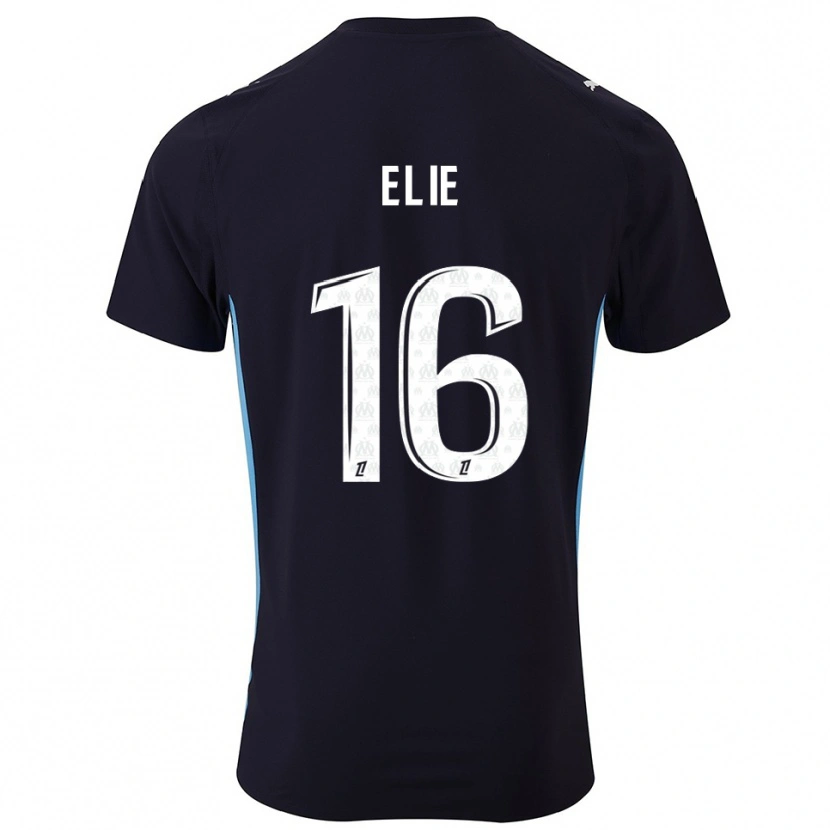 Danxen Donna Maglia Anaïs Elie #16 Nero Azzurro Kit Gara Away 2025/26 Maglietta