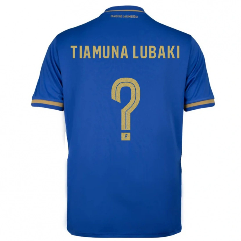 Danxen Donna Maglia Loïc Tiamuna Lubaki #0 Blu Oro Kit Gara Away 2025/26 Maglietta