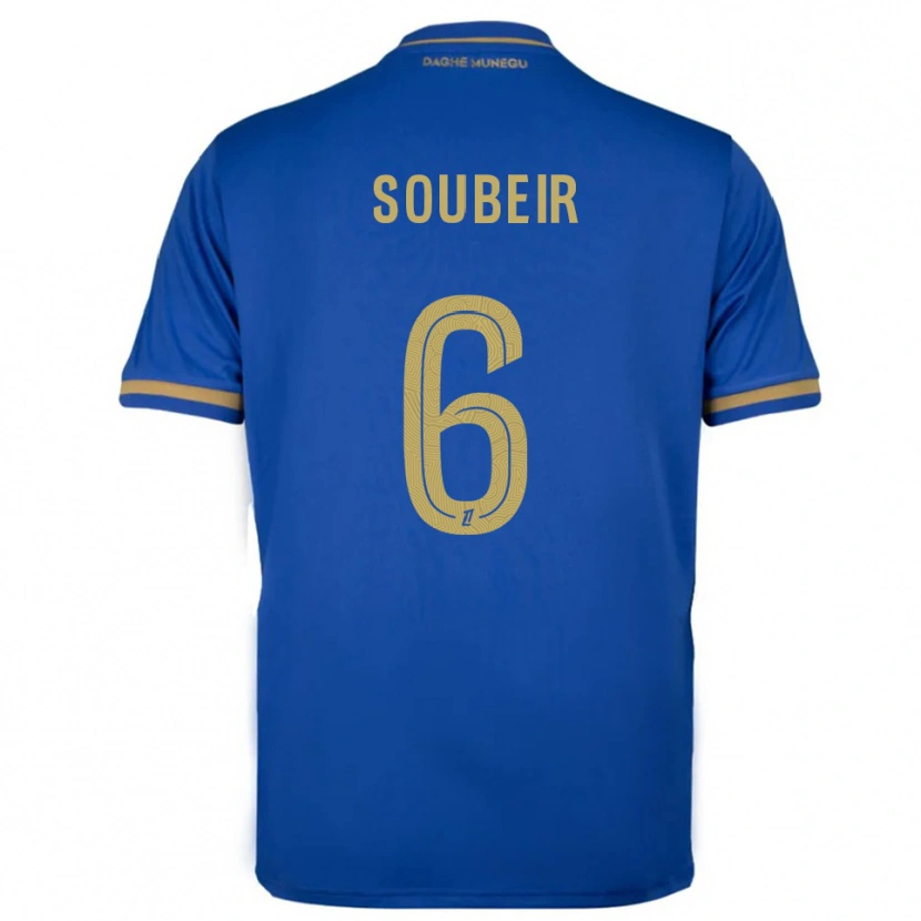 Danxen Donna Maglia Anis Soubeir #6 Blu Oro Kit Gara Away 2025/26 Maglietta