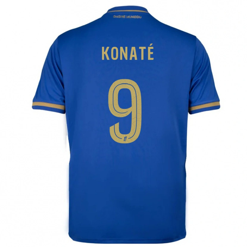 Danxen Donna Maglia Oumar Konaté #9 Blu Oro Kit Gara Away 2025/26 Maglietta