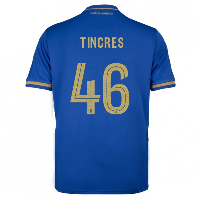 Danxen Donna Maglia Joan Tincres #46 Blu Oro Kit Gara Away 2025/26 Maglietta