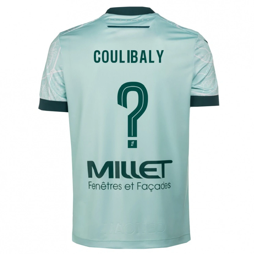 Danxen Donna Maglia Dylan Coulibaly #0 Verde Bianco Kit Gara Away 2025/26 Maglietta